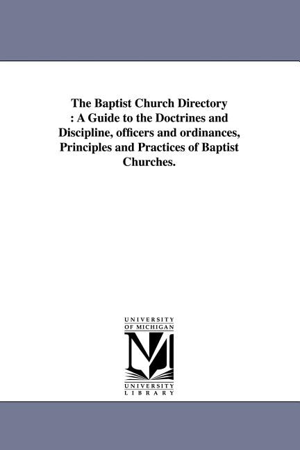 Front cover_The Baptist Church Directory