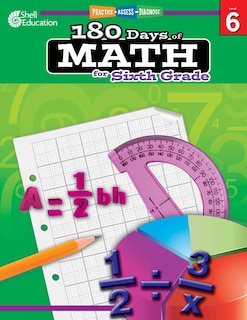 Front cover_180 Days of Math for Sixth Grade