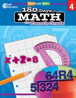 Front cover_180 Days of Math for Fourth Grade