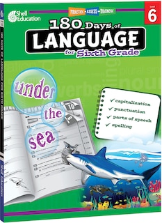Front cover_180 Days Of Language For Sixth Grade