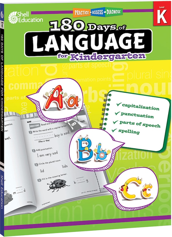 Couverture_180 Days Of Language For Kindergarten