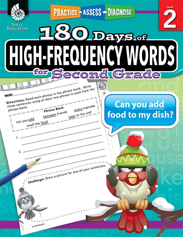 Front cover_180 Days Of High-frequency Wor Ds For Second Grade