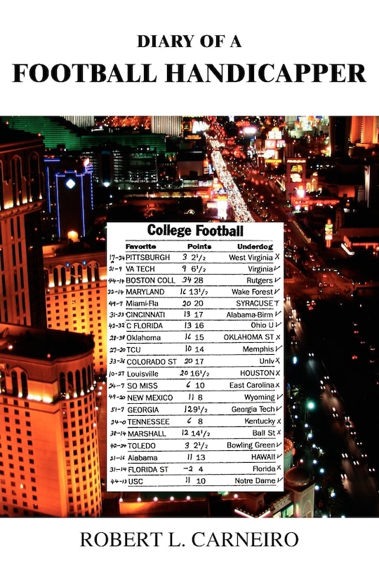 Front cover_Diary of a Football Handicapper