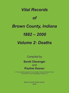 Couverture_Vital Records of Brown County, Indiana