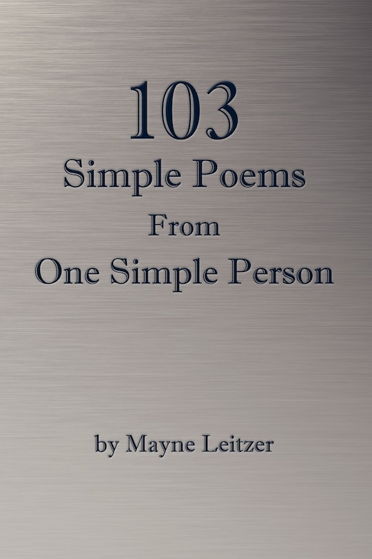 Couverture_103 Simple Poems From One Simple Person
