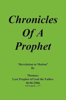 Front cover_Chronicles Of A Prophet