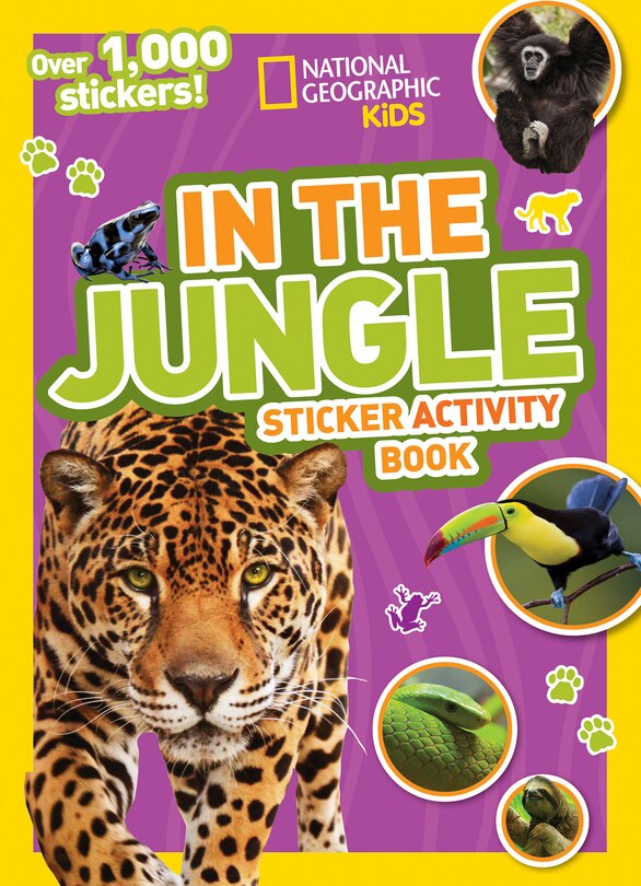 Front cover_National Geographic Kids In The Jungle Sticker Activity Book