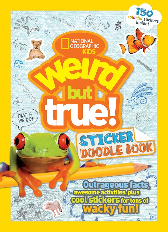 Front cover_Weird But True! Sticker Doodle Book