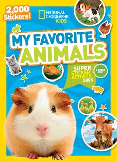 Couverture_National Geographic Kids My Favorite Animals Super Sticker Activity Book