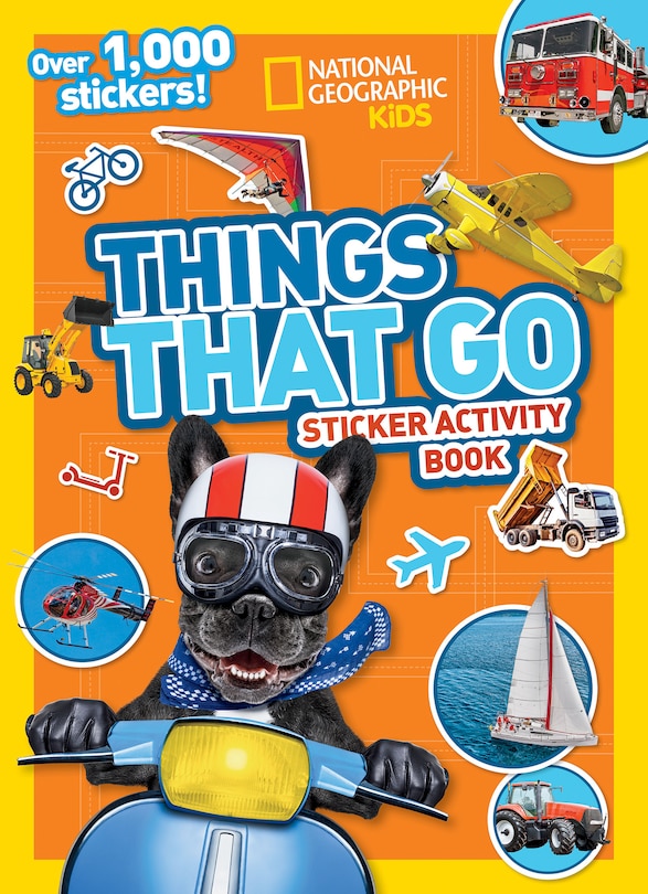 Front cover_National Geographic Kids Things That Go Sticker Activity Book