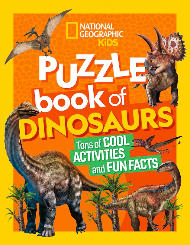 Front cover_National Geographic Kids Puzzle Book of Dinosaurs