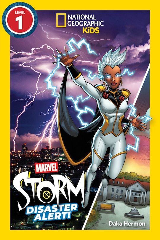 Front cover_Marvel's Storm: Disaster Alert! (National Geographic Kids Readers, Level 1)