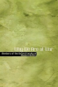 Front cover_Why We Are at War