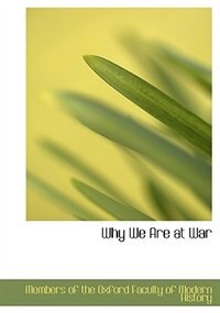 Couverture_Why We Are at War (Large Print Edition)