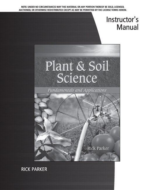 Instructor's Manual For Parker's Plant & Soil Science: Fundamentals & Applications
