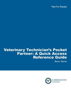 Front cover_Veterinary Technician's Pocket Partner