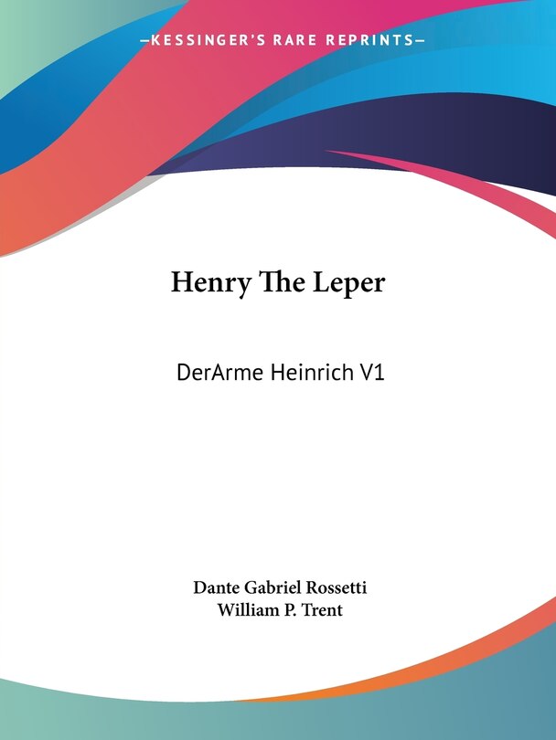 Front cover_Henry The Leper
