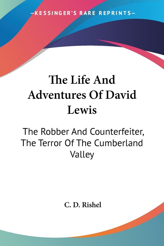 Couverture_The Life And Adventures Of David Lewis