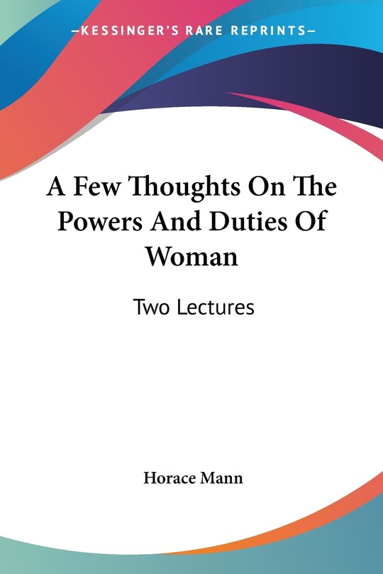 Couverture_A Few Thoughts On The Powers And Duties Of Woman