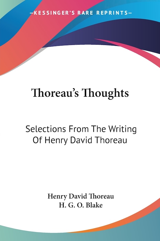 Front cover_Thoreau's Thoughts