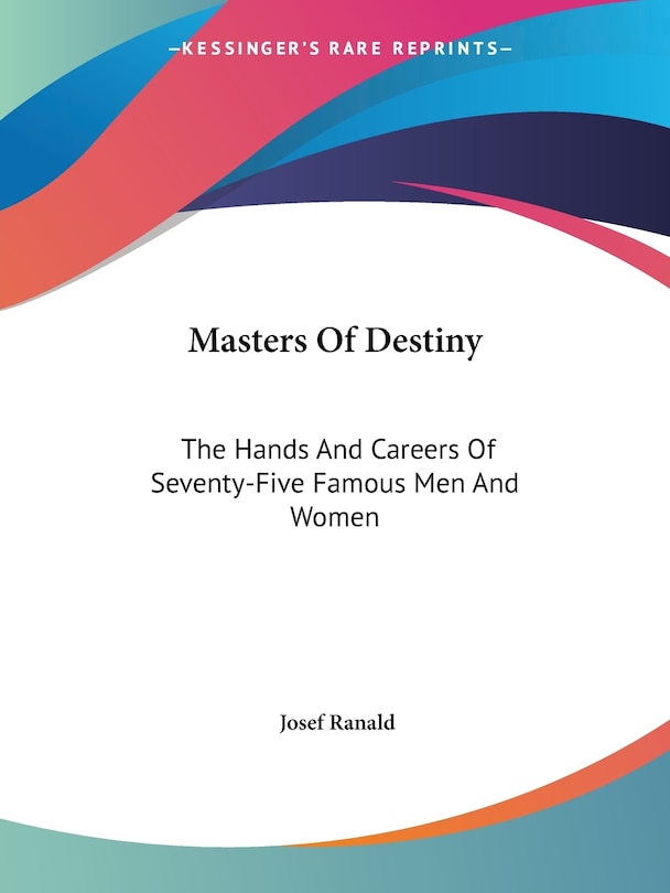 Front cover_Masters Of Destiny