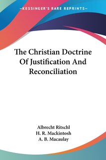 Couverture_The Christian Doctrine Of Justification And Reconciliation