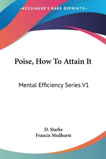 Front cover_Poise, How To Attain It
