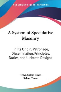 Couverture_A System of Speculative Masonry