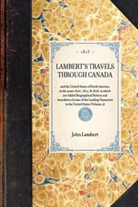 Couverture_Lambert's Travels through Canada Vol. 2