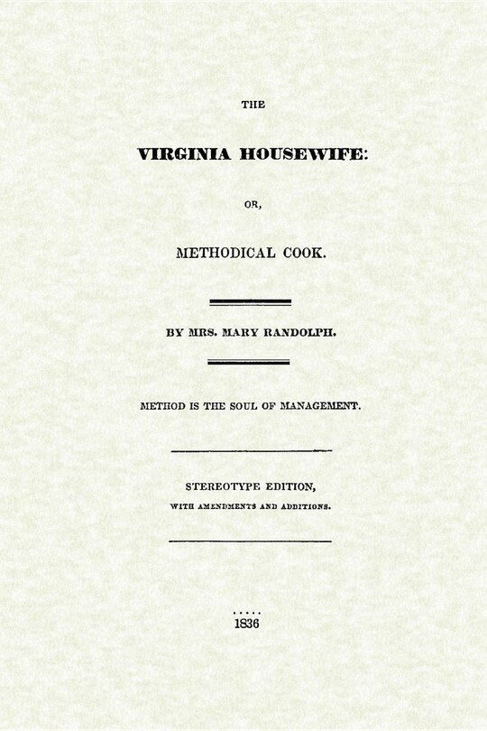 Front cover_Virginia Housewife