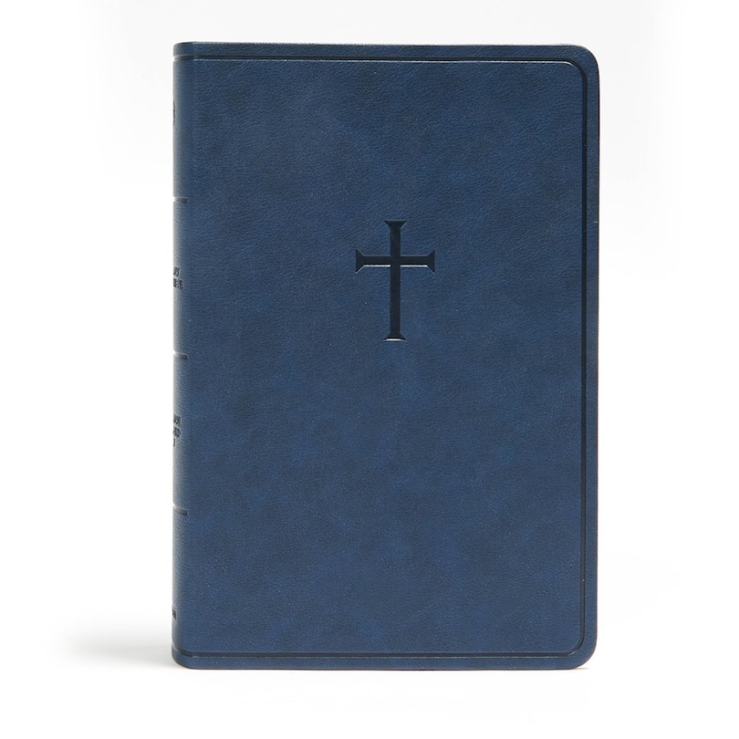 Front cover_Csb Everyday Study Bible, Navy Cross Leathertouch