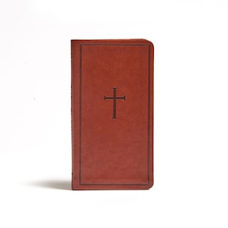Front cover_Csb Single-column Pocket New Testament, Brown Leathertouch