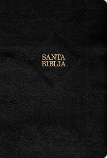 Front cover_RVR 1960 Biblia letra grande tamaño manual, negro piel fabricada con índice (Edición 2023)