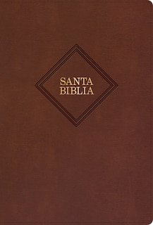 Front cover_RVR 1960 Biblia letra grande tamaño manual, café piel fabricada con índice (Edición 2023)