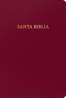 Front cover_RVR 1960 Biblia letra grande tamaño manual, borgoña imitación piel con índice (edición 2023)