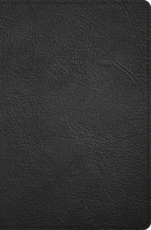 Couverture_CSB Personal Size Giant Print Bible, Black Genuine Leather