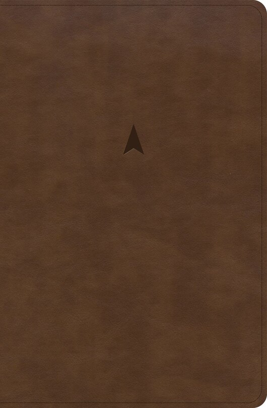 Front cover_CSB Personal Size Giant Print Bible, Brown LeatherTouch