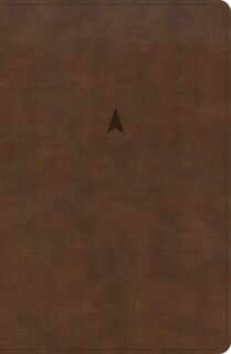 Front cover_CSB Personal Size Giant Print Bible, Brown LeatherTouch, Indexed
