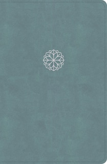 Front cover_CSB Personal Size Giant Print Bible, Earthen Teal LeatherTouch