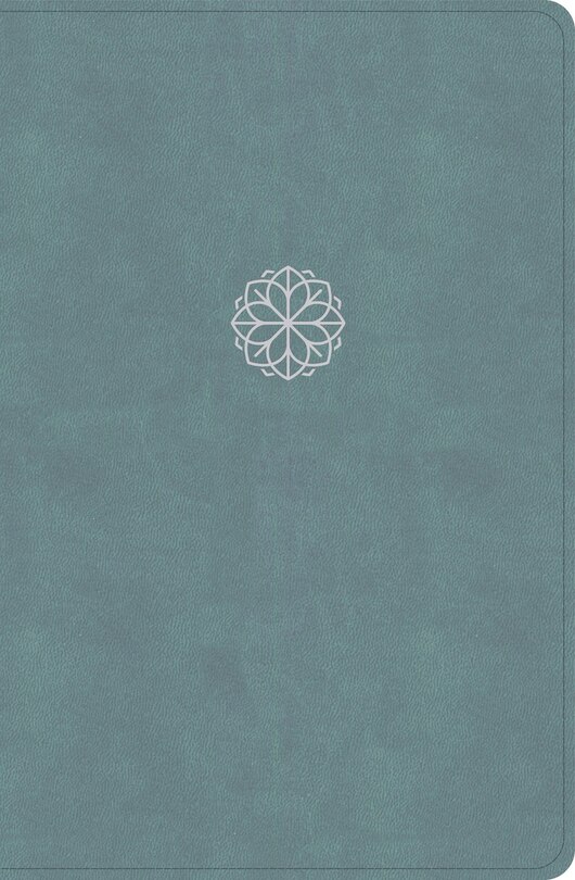 Front cover_CSB Personal Size Giant Print Bible, Earthen Teal LeatherTouch
