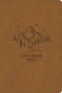 Front cover_CSB Explorer Bible for Kids, Brown Mountains LeatherTouch