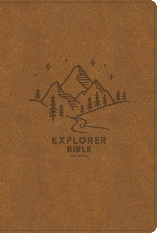 Front cover_CSB Explorer Bible for Kids, Brown Mountains LeatherTouch