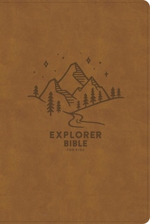 Front cover_CSB Explorer Bible for Kids, Brown Mountains LeatherTouch, Indexed