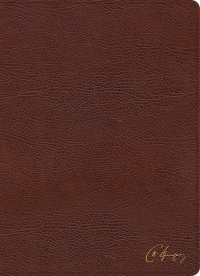 Front cover_KJV Spurgeon Study Bible, Brown Bonded Leather