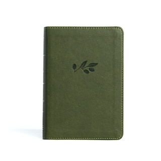 Front cover_KJV Large Print Compact Reference Bible, Olive LeatherTouch