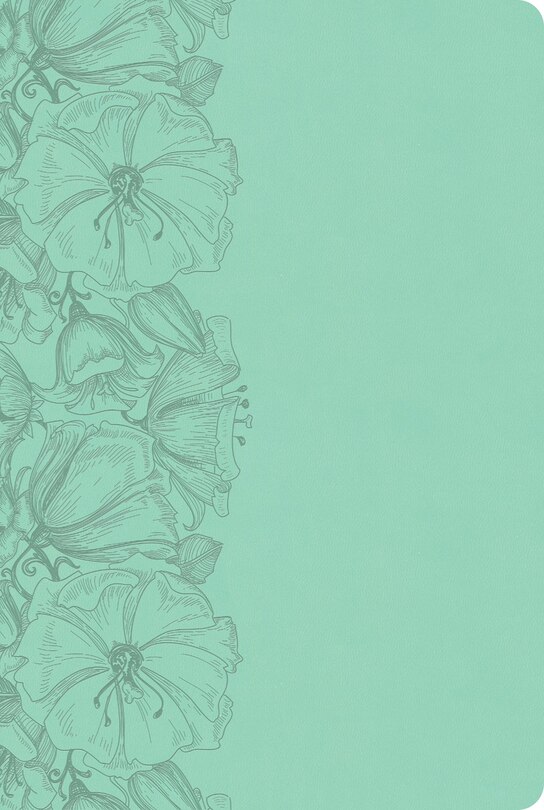 Front cover_CSB Large Print Thinline Bible, Value Edition, Light Teal LeatherTouch