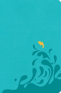 Front cover_CSB Easy-for-Me Bible for Early Readers, Aqua Blue LeatherTouch