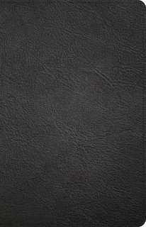 Couverture_NASB Large Print Thinline Bible, Holman Handcrafted Collection, Black Premium Goatskin