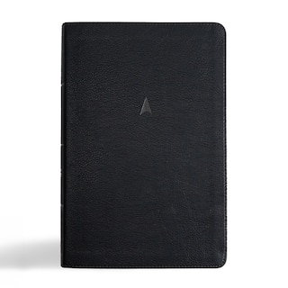 Front cover_CSB Men's Daily Bible, Black LeatherTouch