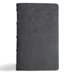 Front cover_CSB Single-Column Personal Size Bible, Holman Handcrafted Collection, Marbled Slate Premium Calfskin